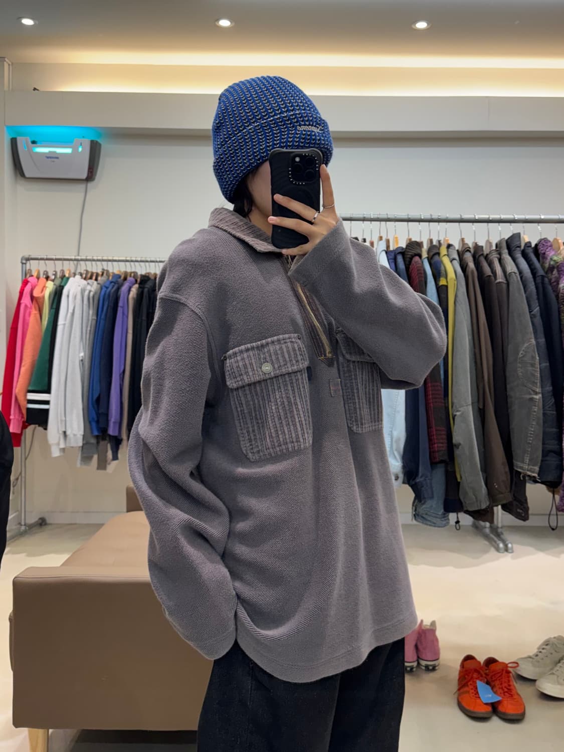 슬립라인 90s 반집업 스웻셔츠 상품이미지8