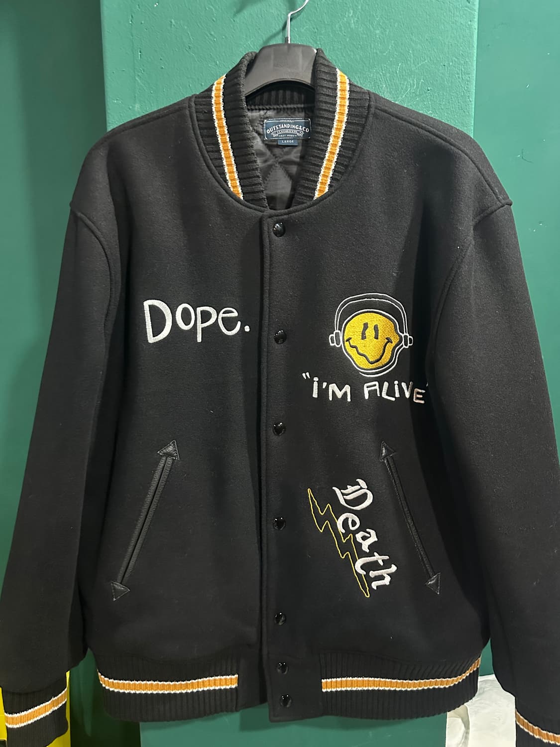 아웃스탠딩 울 스컬바시티자켓 L 상품이미지2