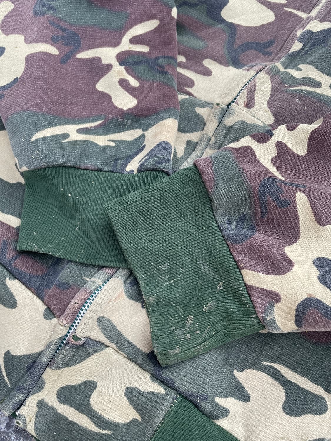 80-90s Camo thermal hood zip(USA Made) 상품이미지8