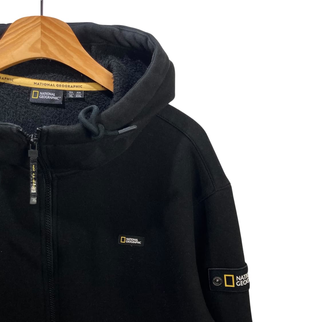 내셔널지오그래픽 블랙 후드집업 상품이미지3