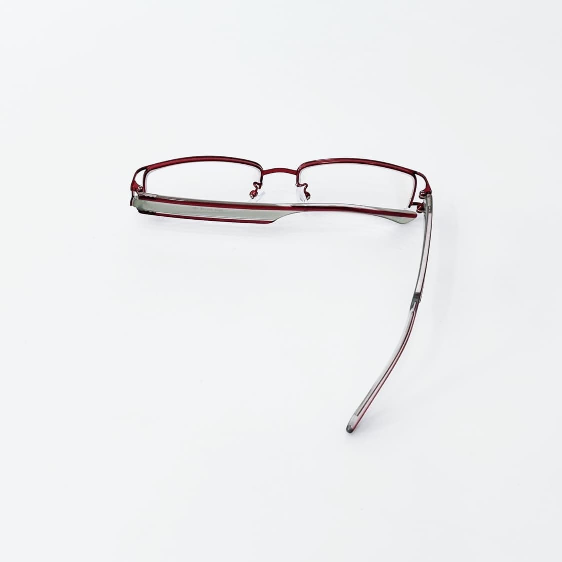 키지클럽 LOCMAN 레드 메탈 반무테 데드스탁 빈티지안경 상품이미지3