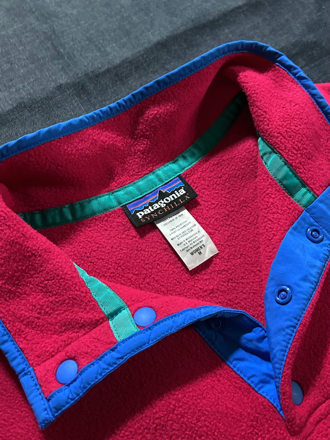파타고니아 신칠라 풀오버 플리스 스냅티 Made of US Fabric 상품이미지4