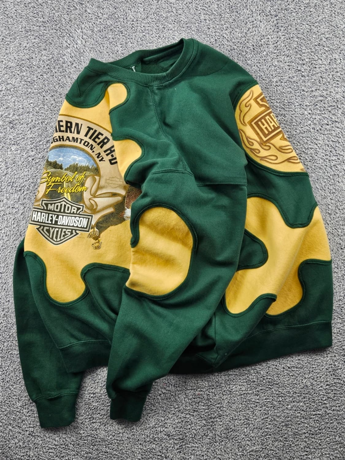 할리데이비슨X밀텍스 아플리케 커스텀 맨투맨 스웻셔츠 (3XL)/11541 상품이미지3