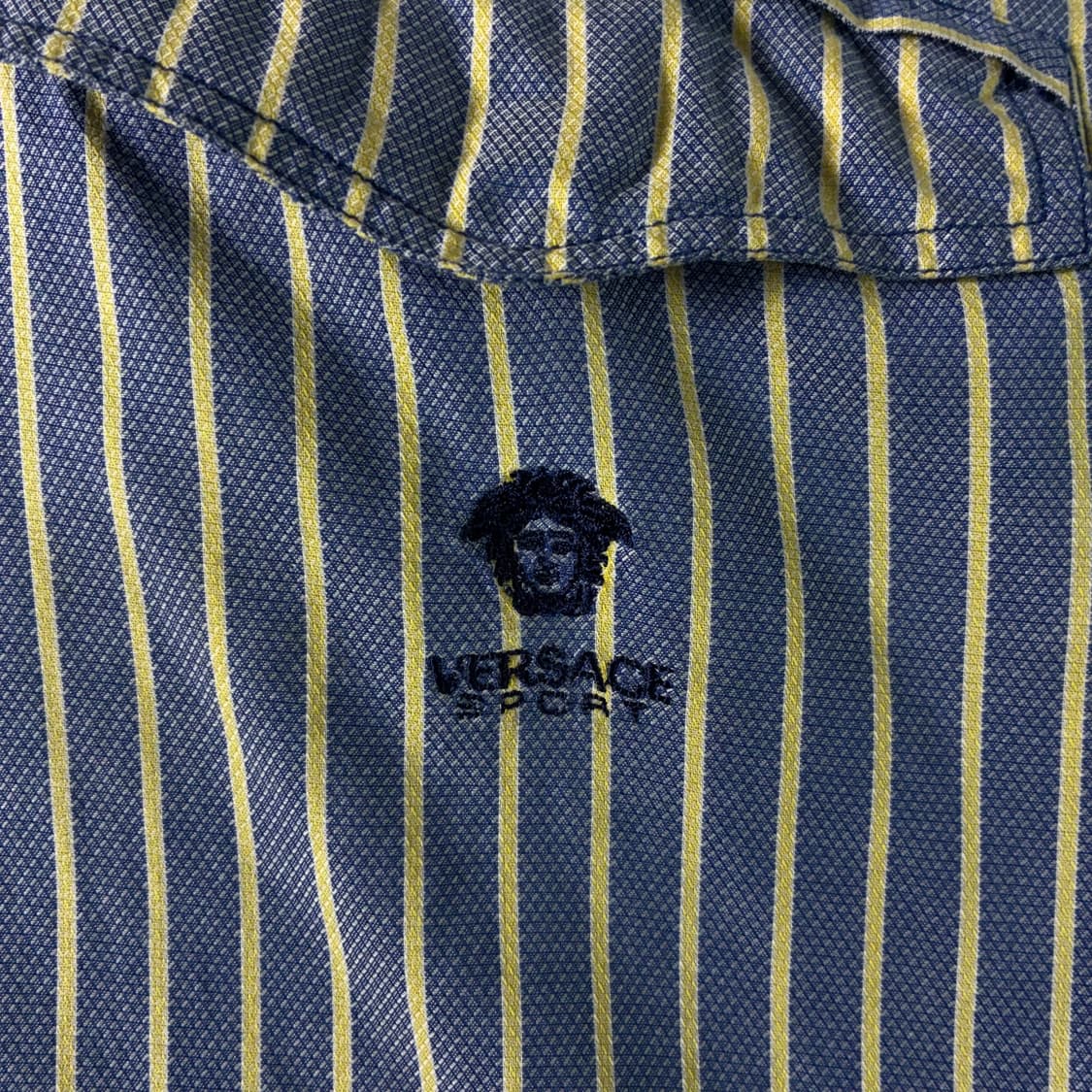 Versace  베르사체 메두사 자수 은장 스트라이프 셔츠  상품이미지4