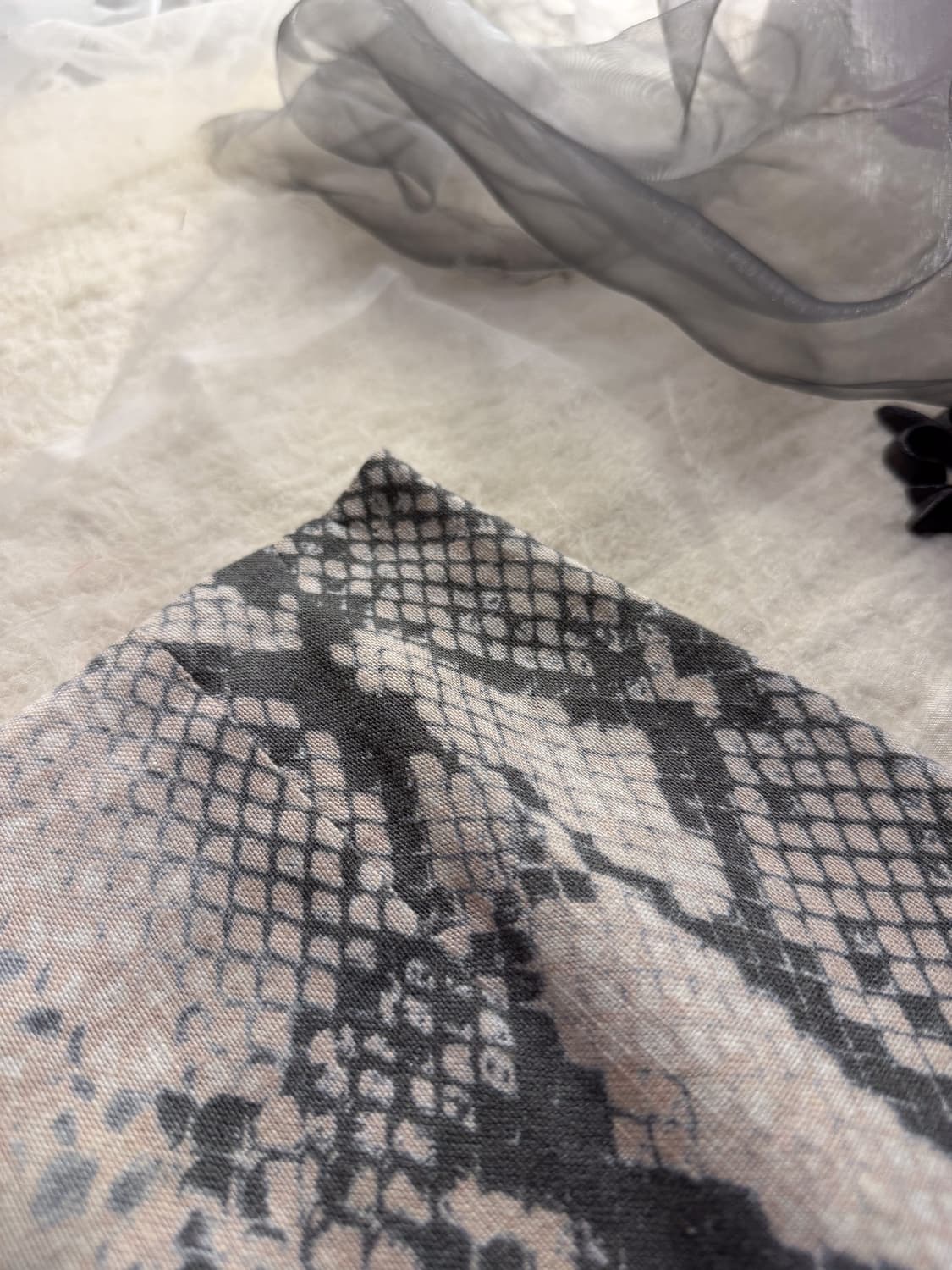 Back Slit Pattern Skirt 0139 상품이미지2