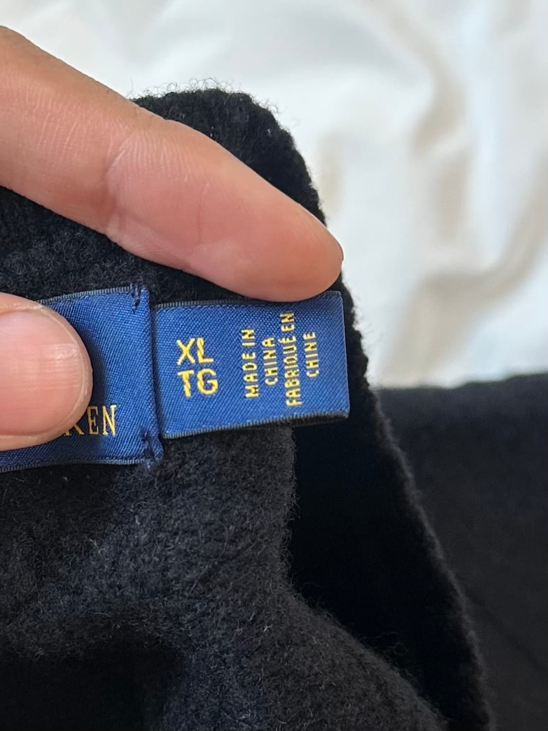 폴로 랄프로렌 꽈배기 니트 블랙 XL 상품이미지4