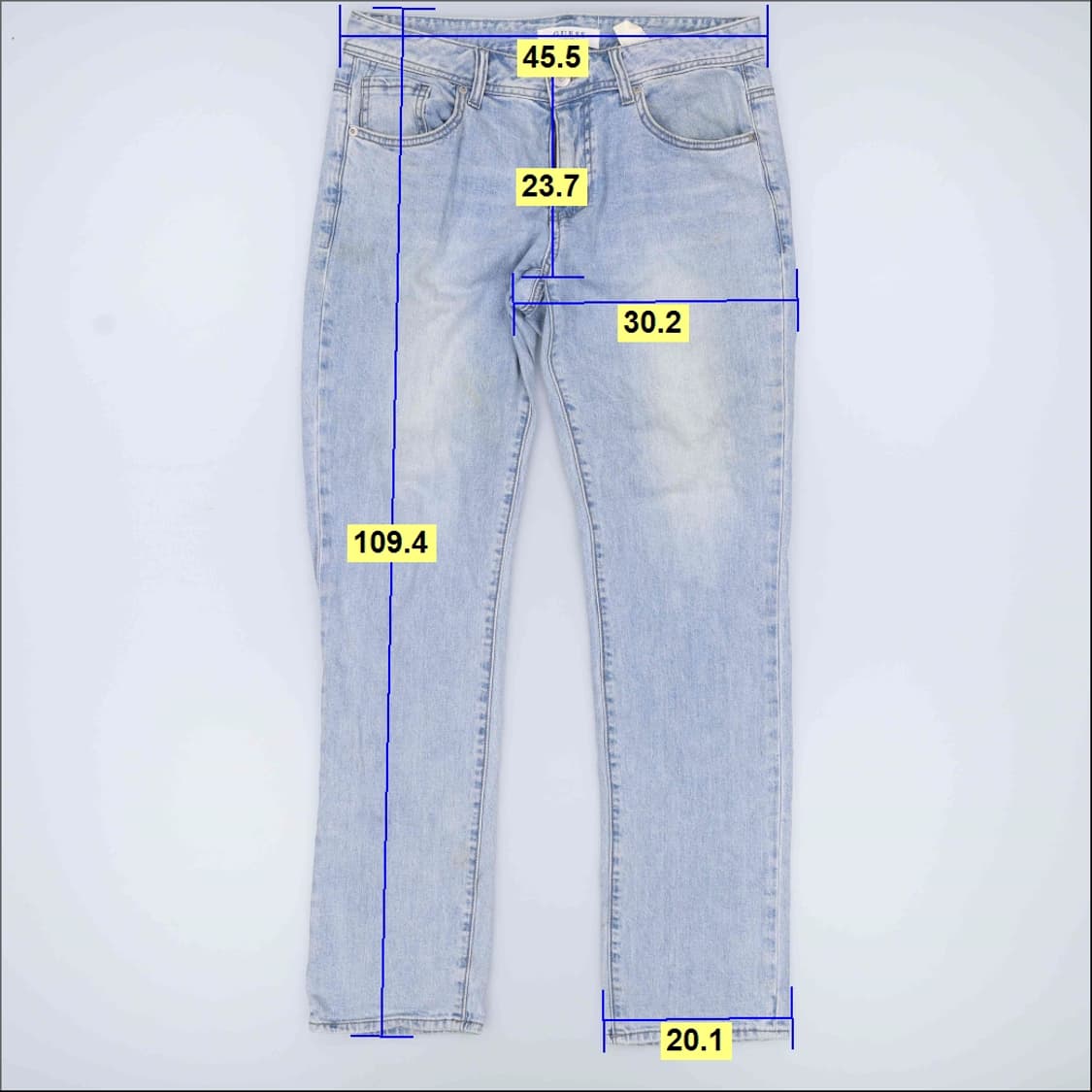 32 게스 연청 데님팬츠 0408H1 상품이미지9