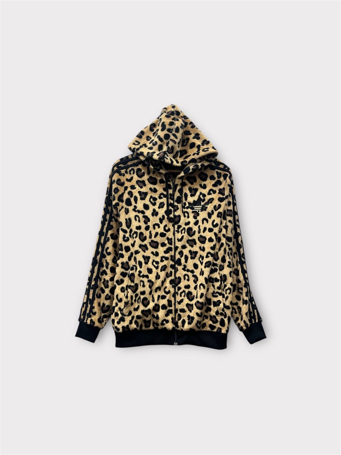 아디다스 레오파드 쉐르파 후드 집업 XL 상품이미지1