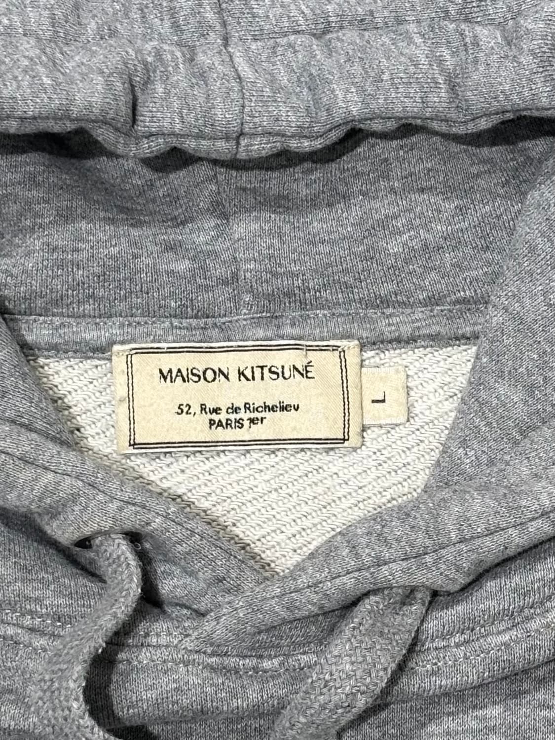 메종키츠네 더블폭스 그레이 후드 상품이미지7