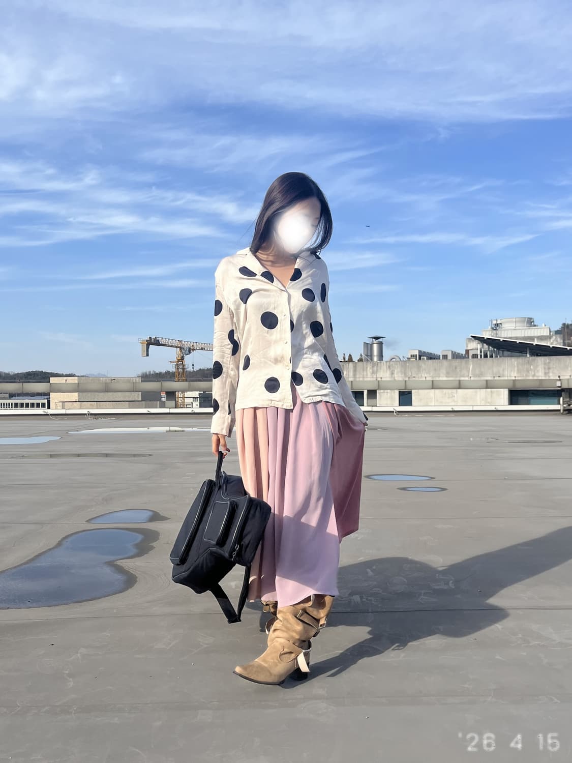 Color Block Skirt 컬러 블록 스커트 상품이미지1