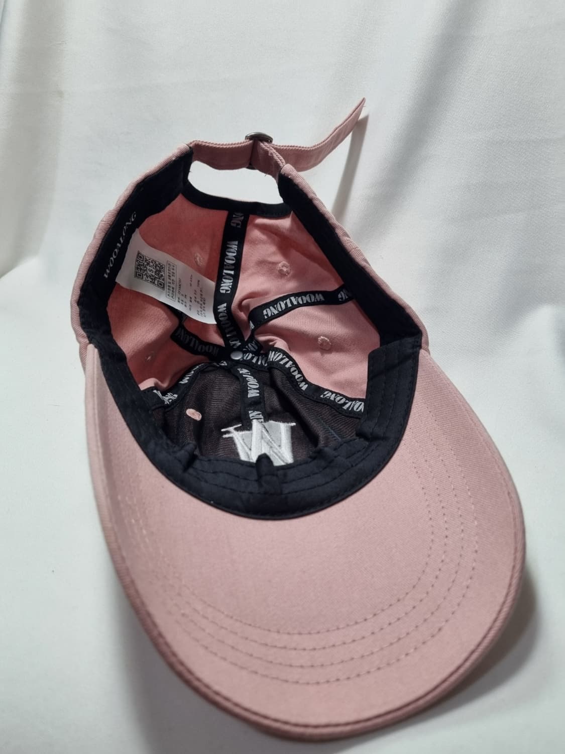 우알롱 베이비핑크 볼캡 상품이미지3