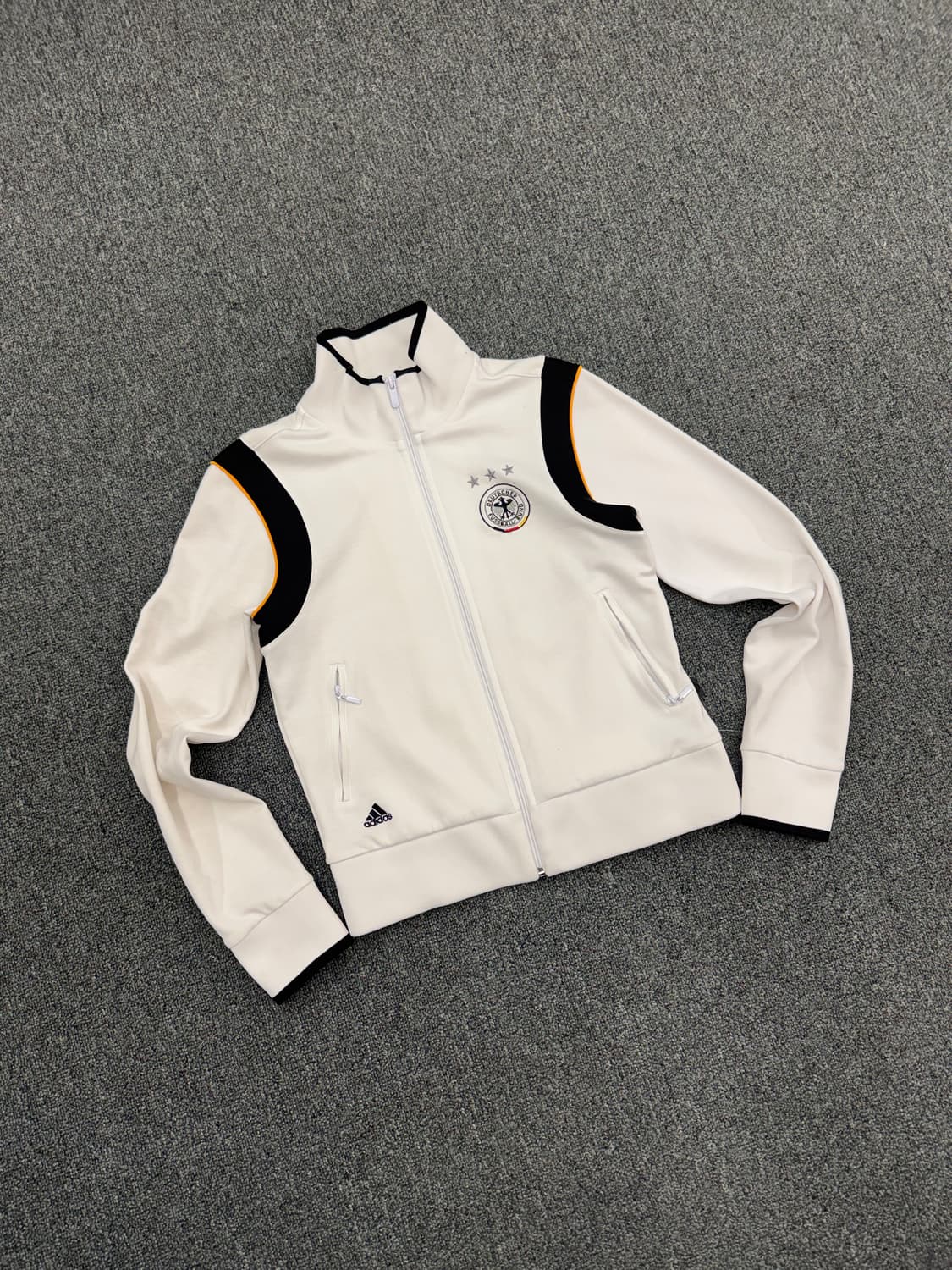 95)아디다스 빈티지 여성 독일 트랙탑 져지 화이트 상품이미지3