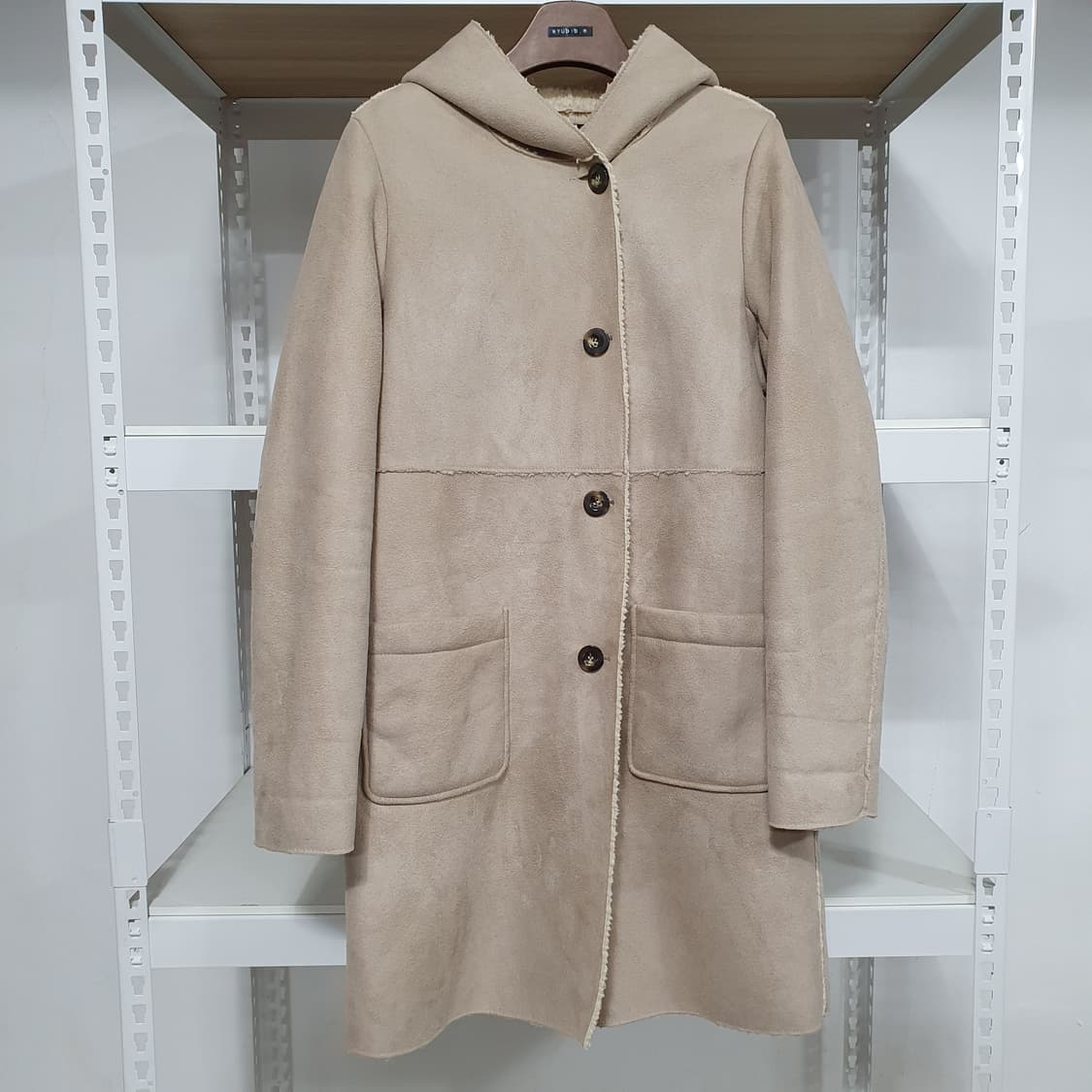 빈티지 모리걸 그레이 베이지 그레이지 무스탕 상품이미지2