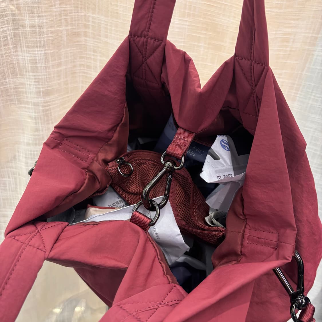 정품 룰루레몬 나일론 토트 숄더백     상품이미지7