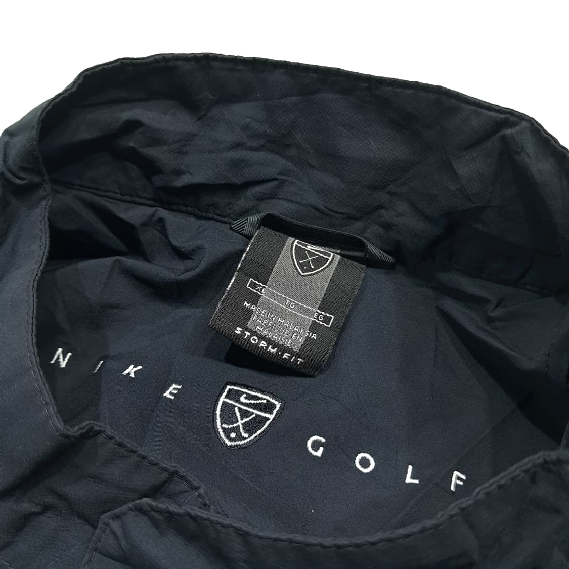 CL978 XL 나이키골프 00s 스톰핏 블랙 반팔 아노락 상품이미지3