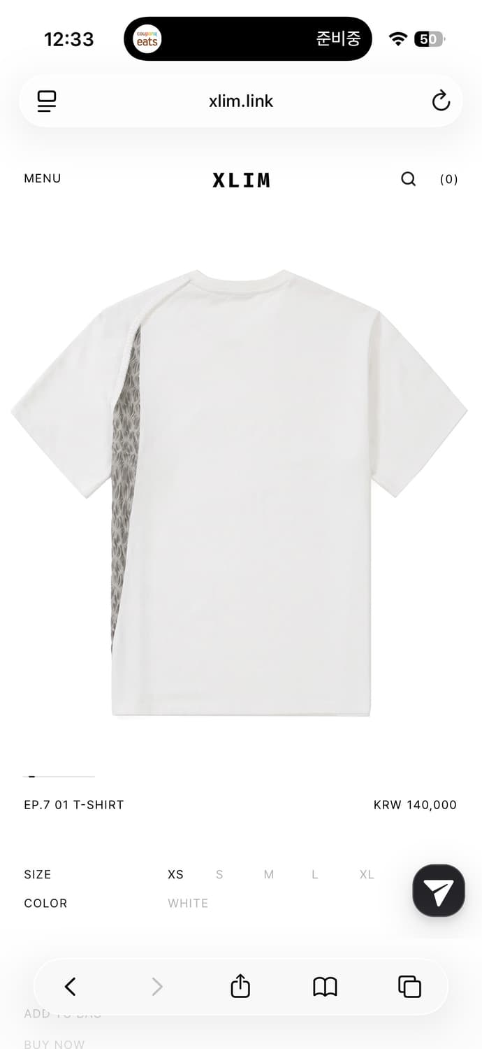 엑슬림 XLIM ep7 01 티셔츠 반팔 [S] 상품이미지1