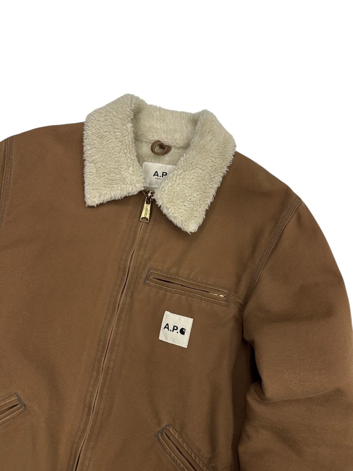 칼하트 X APC 디트로이트 자켓 브라운 (S)  상품이미지2