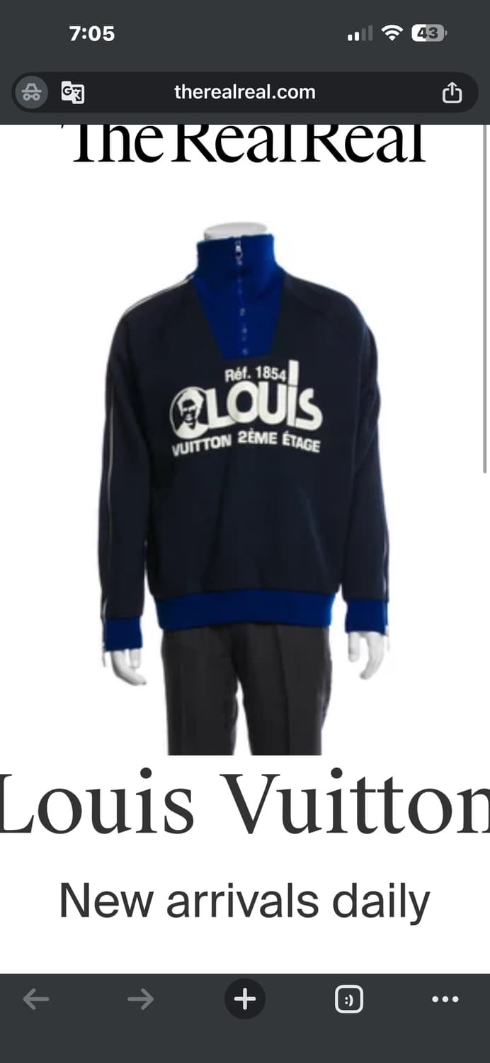 루이비통 버질아블로 19FW 2ème Étage 하프집 스웻 / 사이즈5 상품이미지1