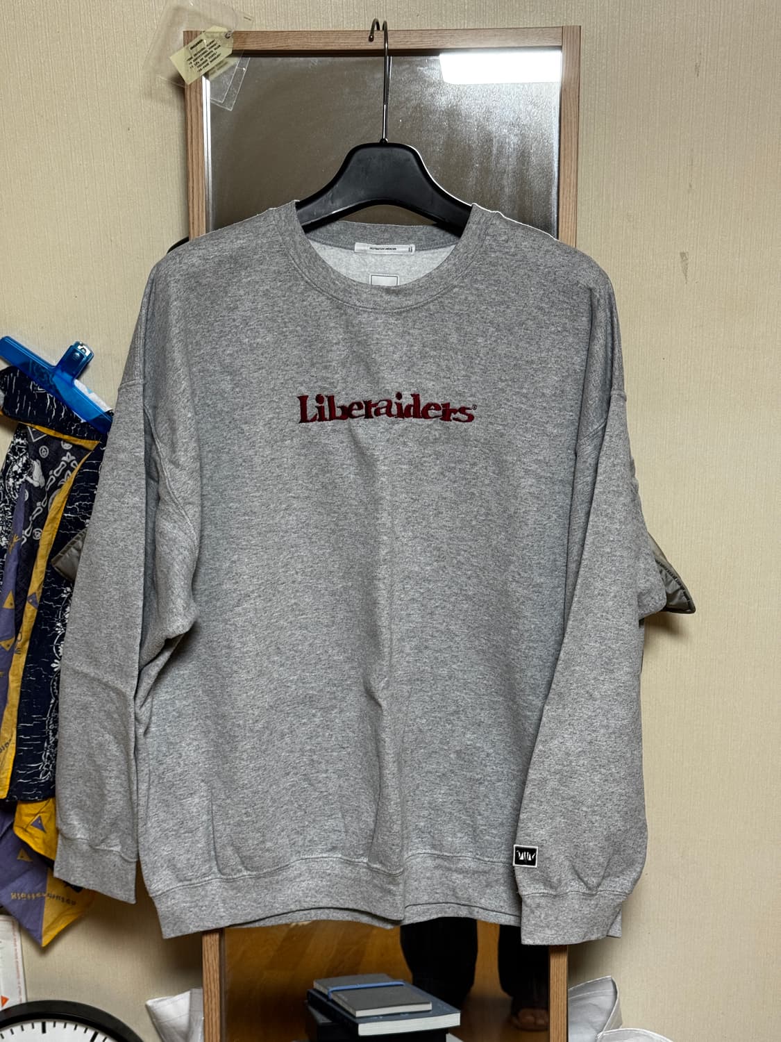 [XL] 리버레이더스 맨투맨 그레이 상품이미지1