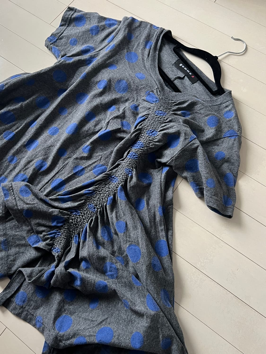 Gomme 도트 비대칭 티셔츠 상품이미지5