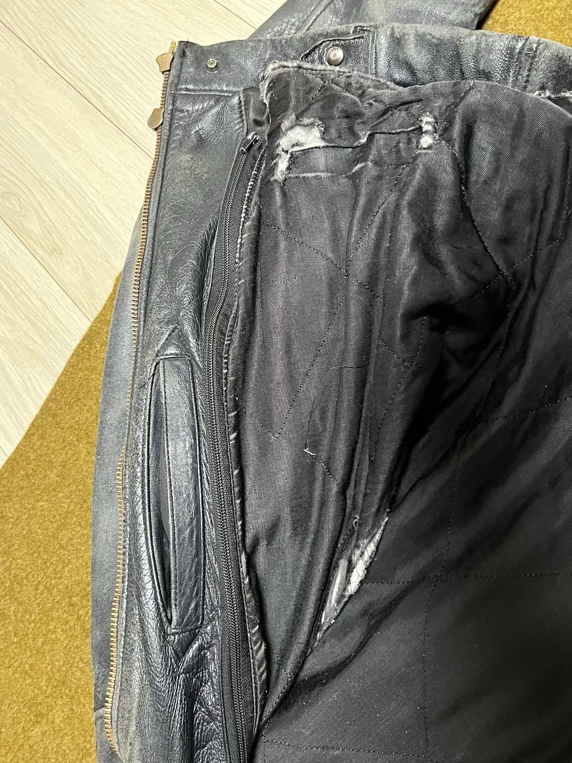 프랑스군 레더 자켓(공군 파일럿 자켓) 상품이미지3