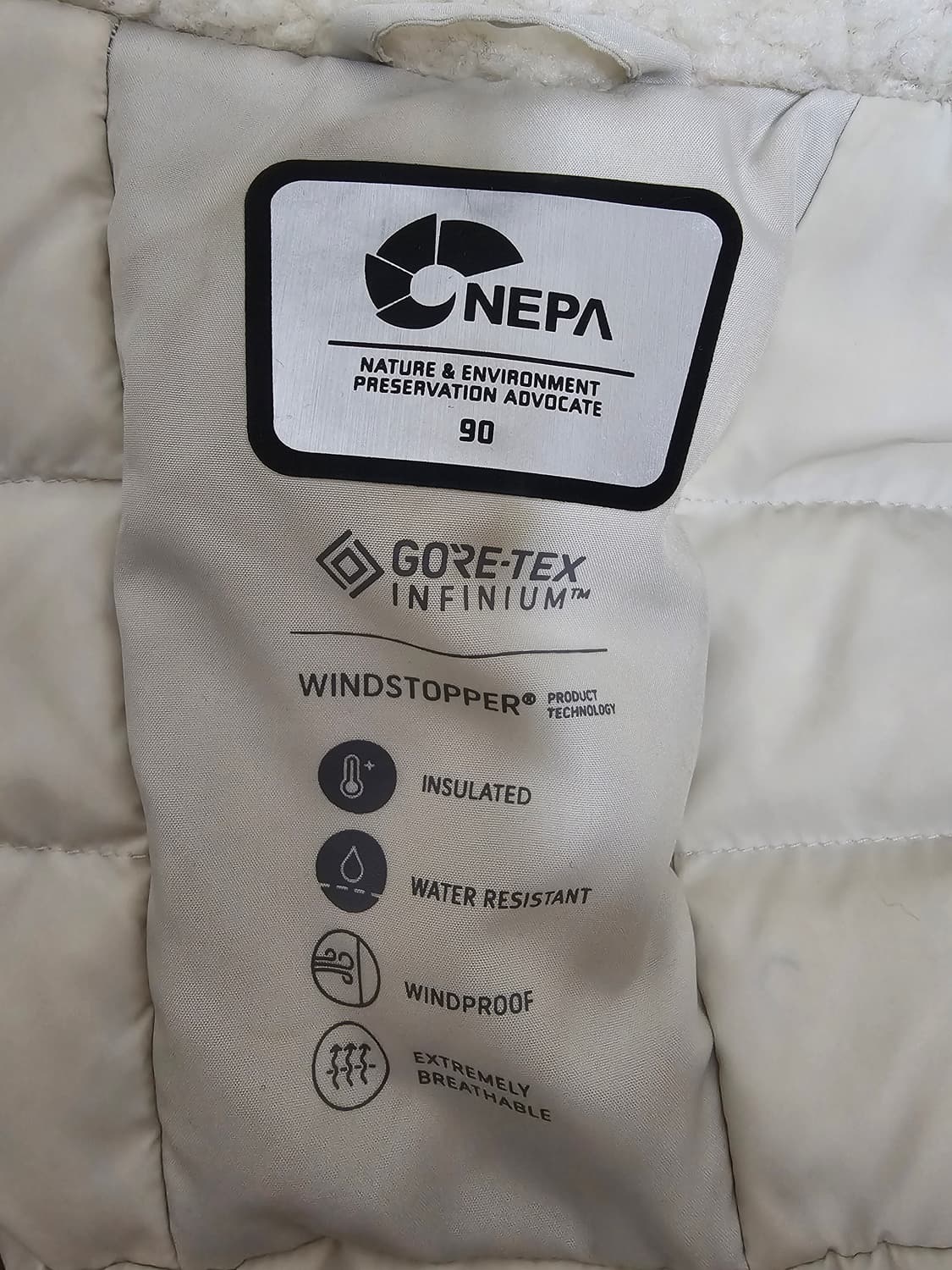 네파 고어텍스 구스다운 패딩코트 90 상품이미지3