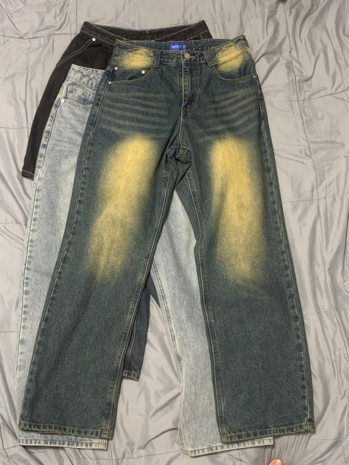 안입는 청바지 데님팬츠 코튼팬츠 세트로 팝니다 상품이미지3