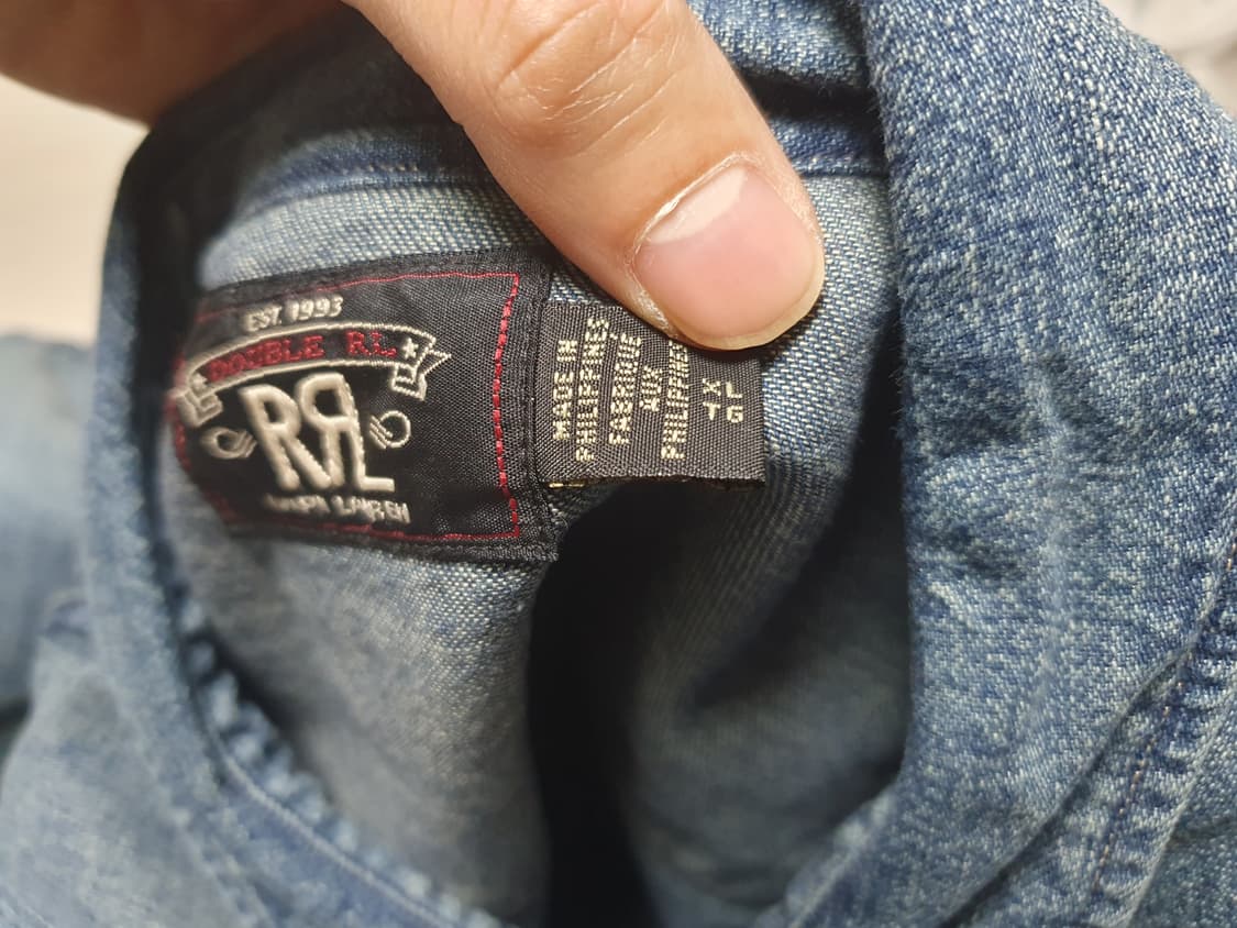 [XL] RRL 데님 버팔로 웨스턴셔츠 상품이미지5