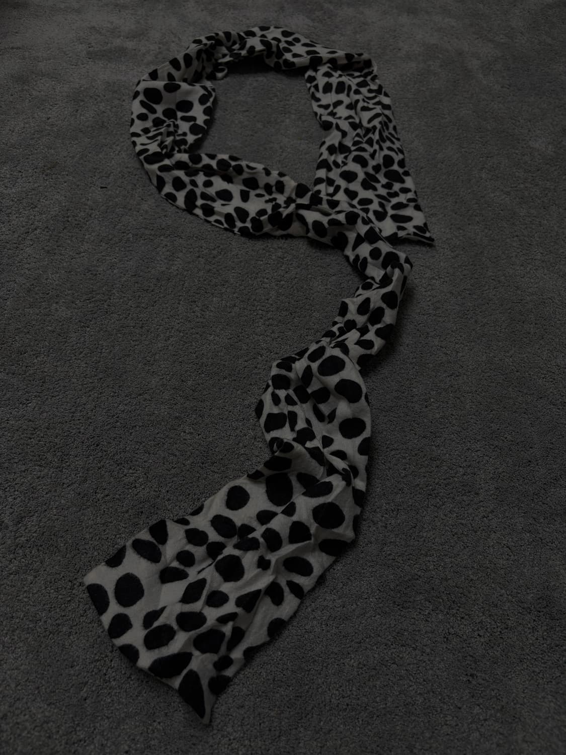 Vintage v-kei punk mood slim scarf 상품이미지3