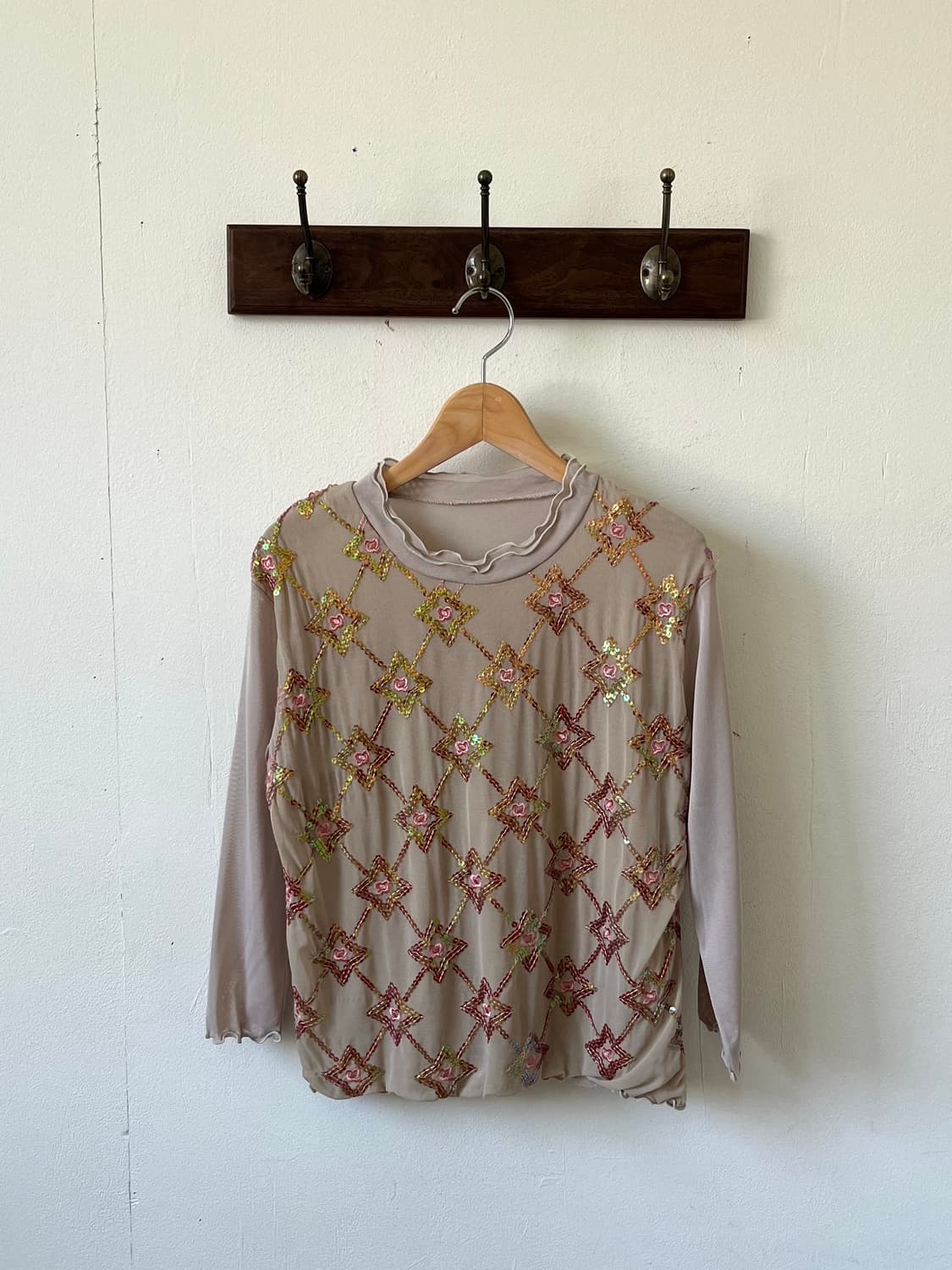 CROCHER 스파클 시스루 탑 상품이미지1