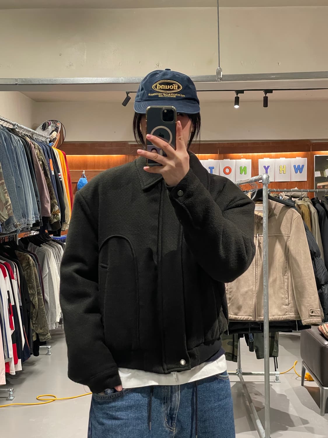 빈티지 오버핏 투웨이 누빔 자켓   상품이미지2