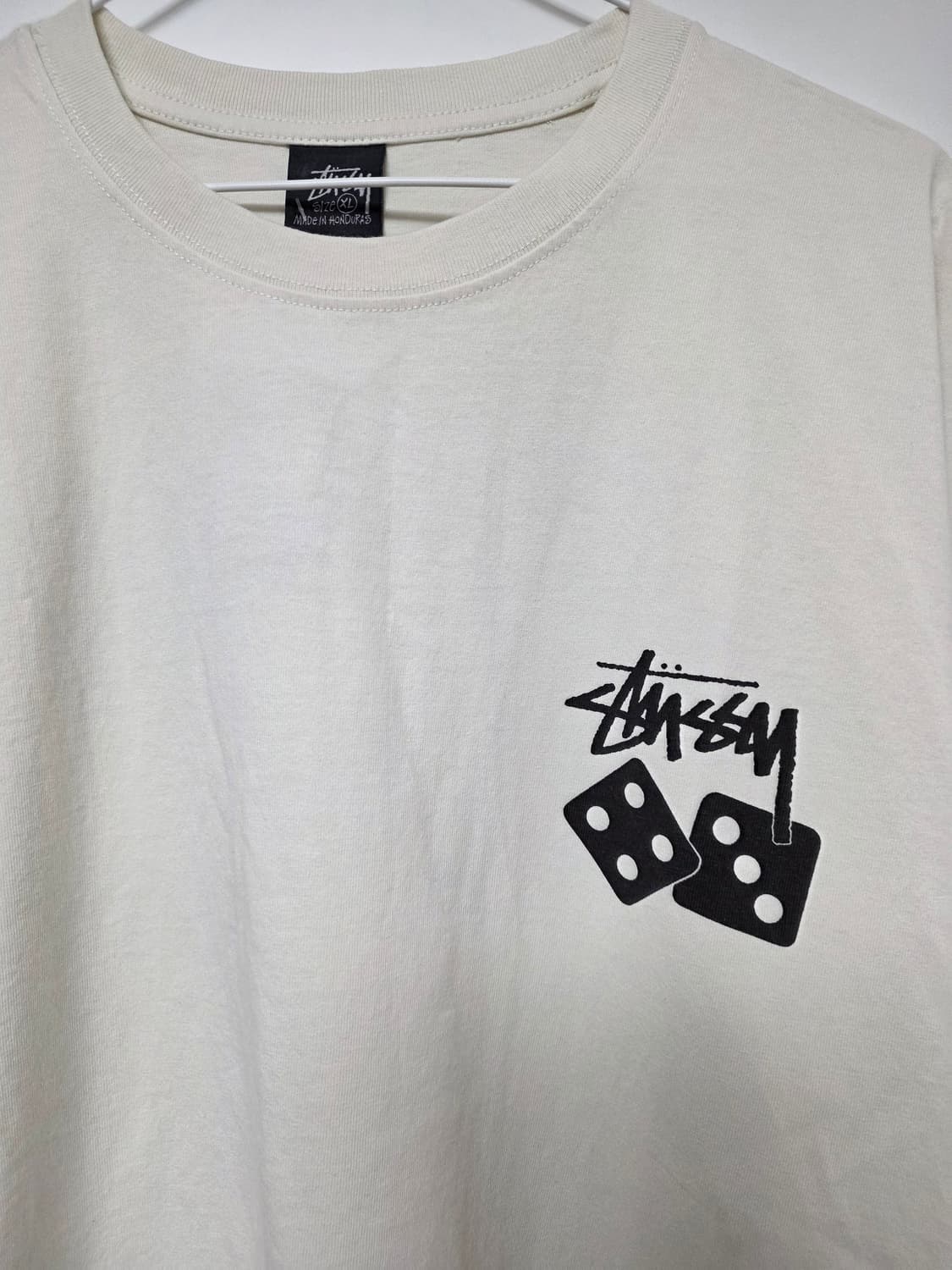 스투시 다이스 반팔 티셔츠 아이보리 xl 상품이미지3