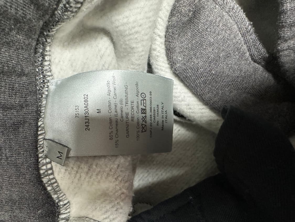 디올 남성 다크 그레이 스웻팬츠 M 상품이미지4