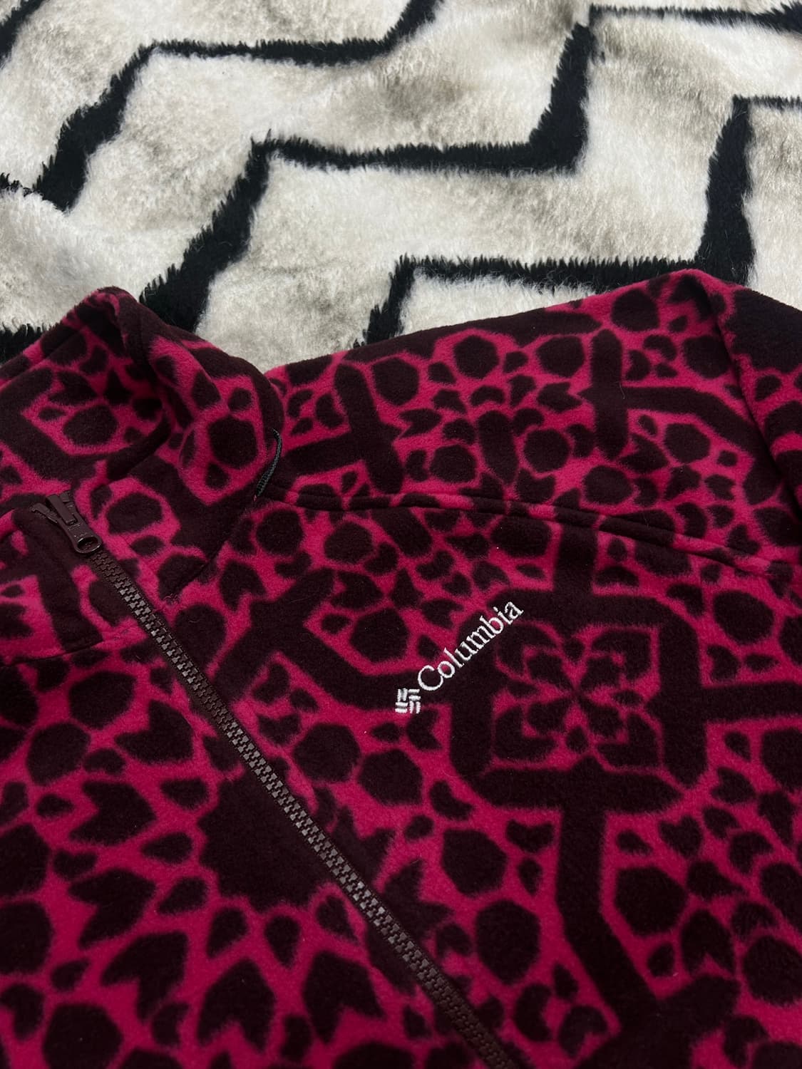 [M]컬럼비아 패턴 플리스 자켓 상품이미지1