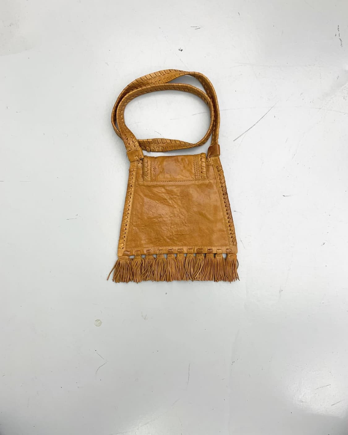 자라 레더 프린지 파우치 크로스 백 상품이미지5