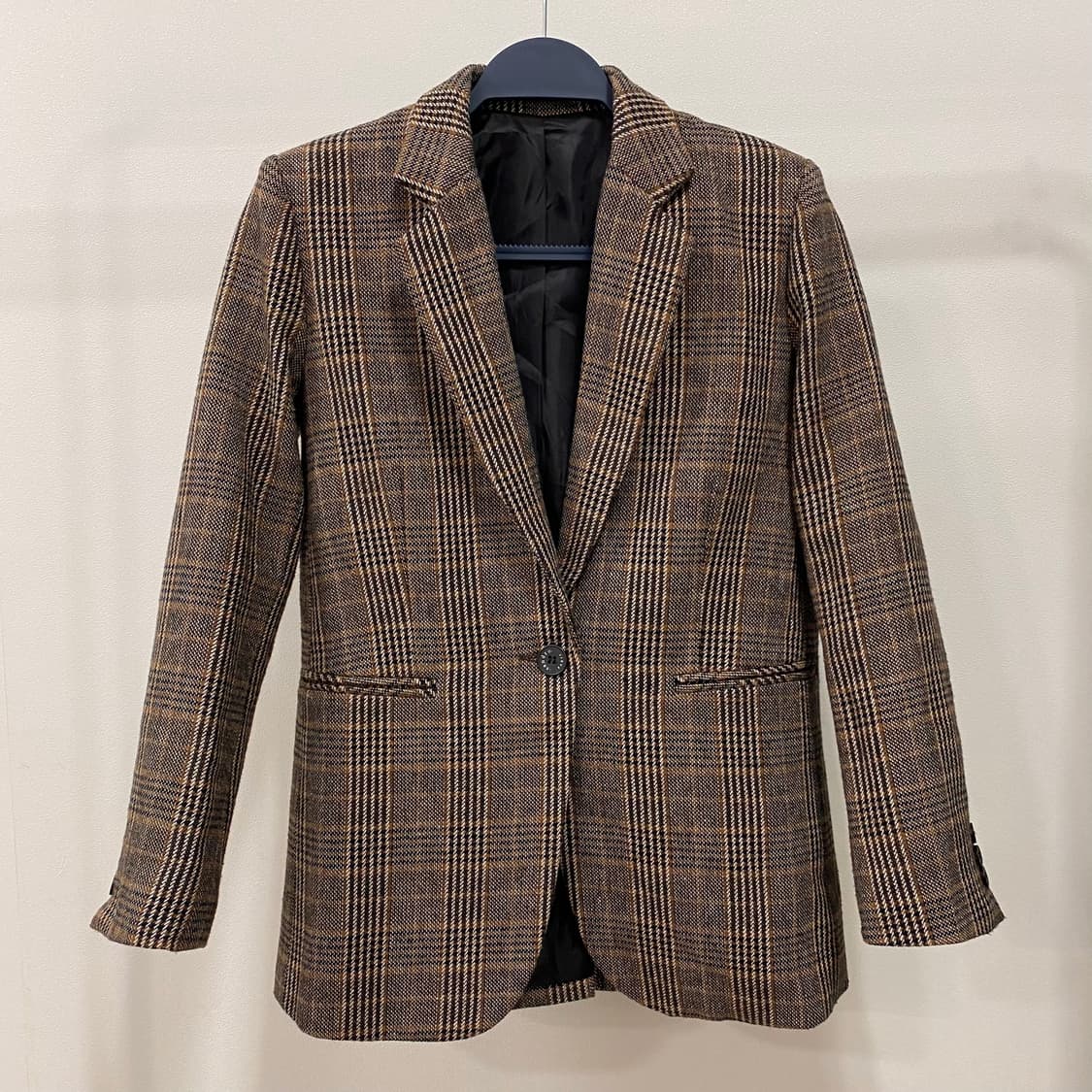 산드로 울 체크 블레이저 자켓 상품이미지1