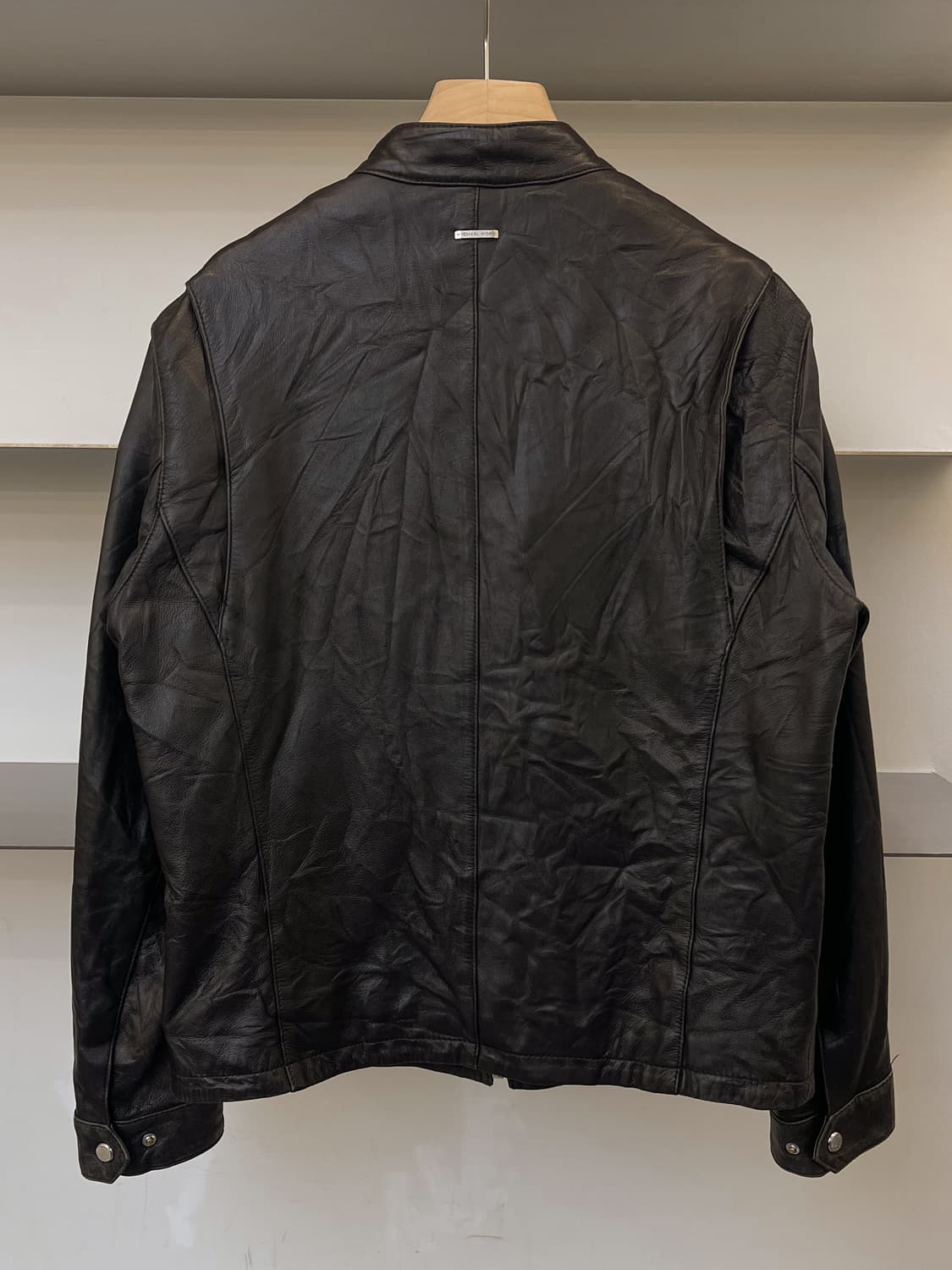 마이클코어스 램 레더 바이커 자켓 상품이미지4