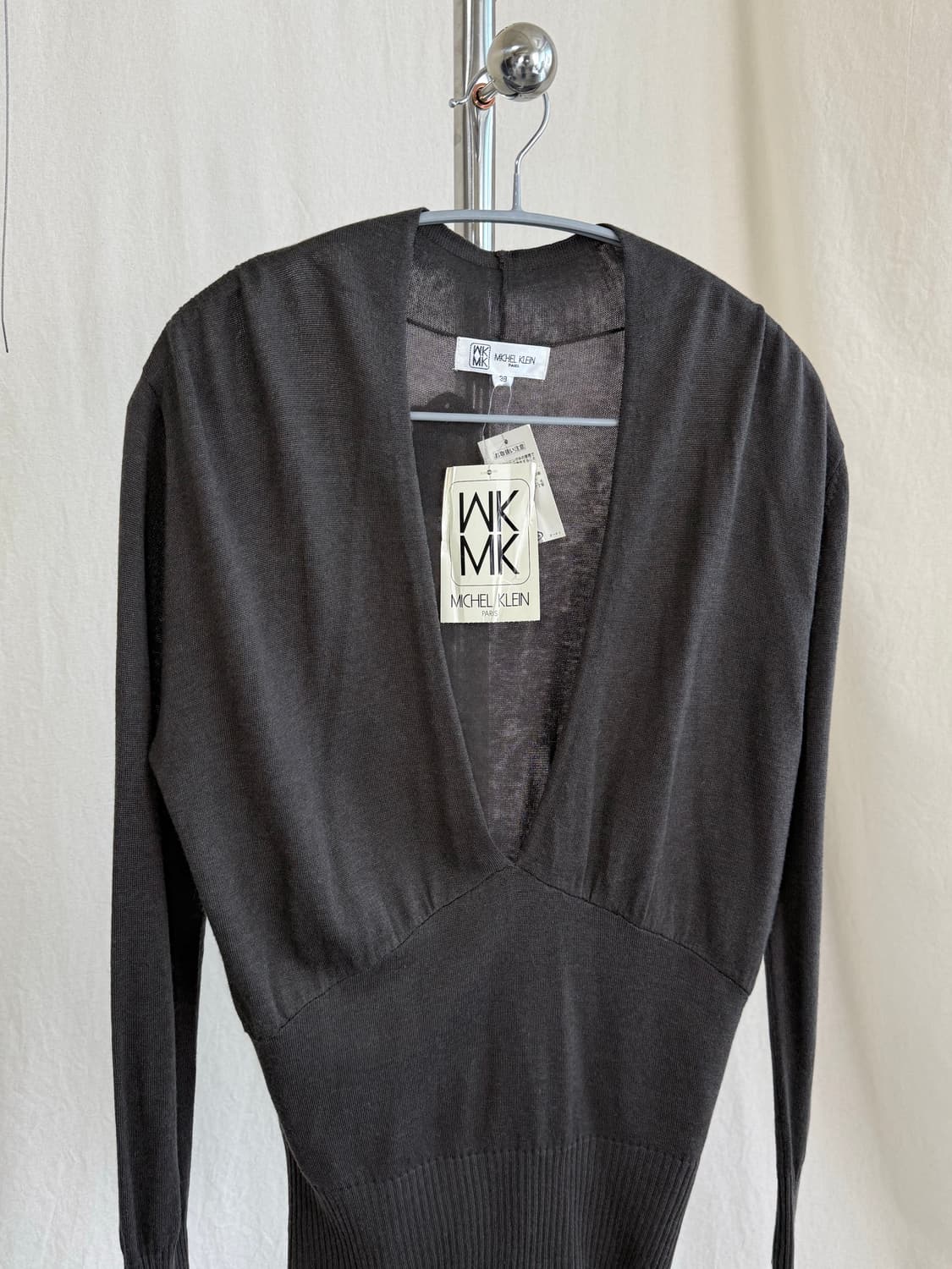 (Deadstock) Michel Klein 캐시미어 믹스 브이넥 니트  상품이미지5