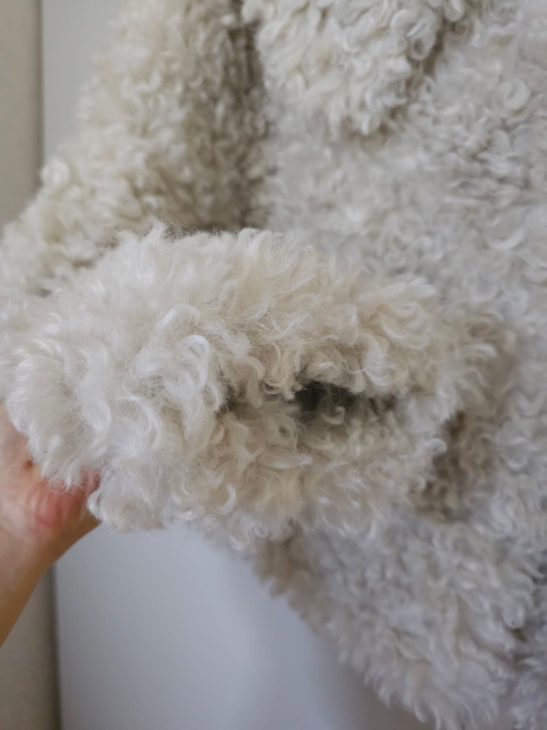 끌로네 핸드메이드 양털 무스탕 퍼자켓 상품이미지6