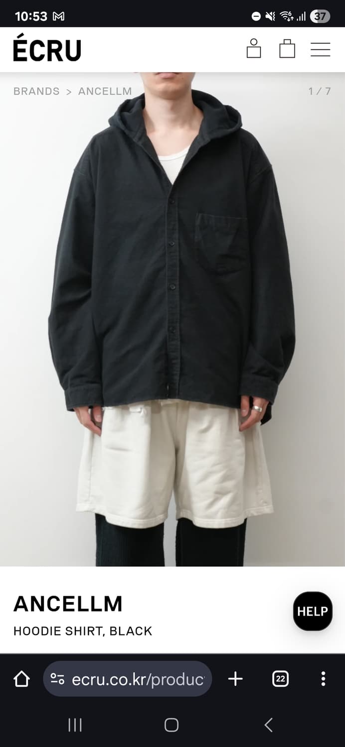 Ancellm 안셀름 후드 셔츠 [1] 상품이미지4