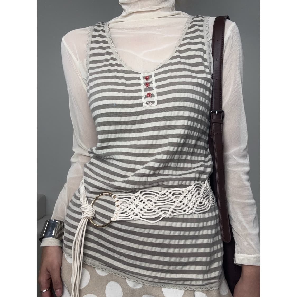 빈티지 롱슬리브 슬리브리스 세트 상품이미지1