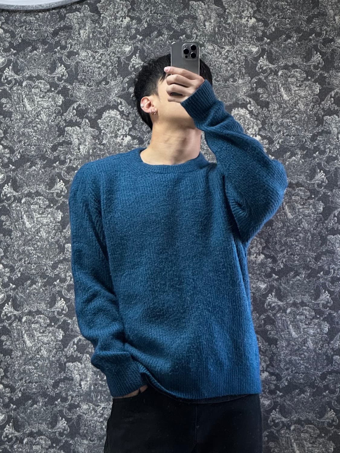 now and tomorrow 나우앤투모로우 네이비 니트 상품이미지1