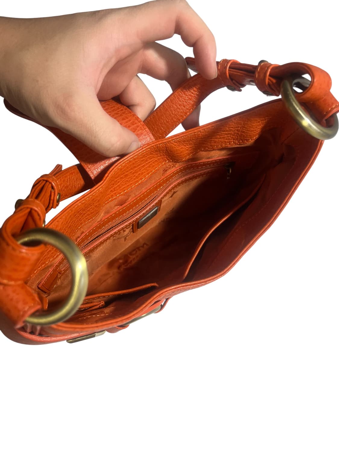 MCM 오렌지 빈티지 클래식 링 새들백 상품이미지3