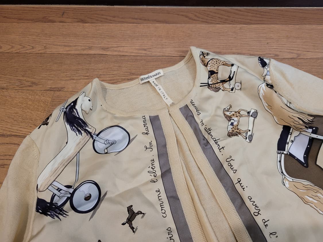 에르메스 실크 가디건55 상품이미지8