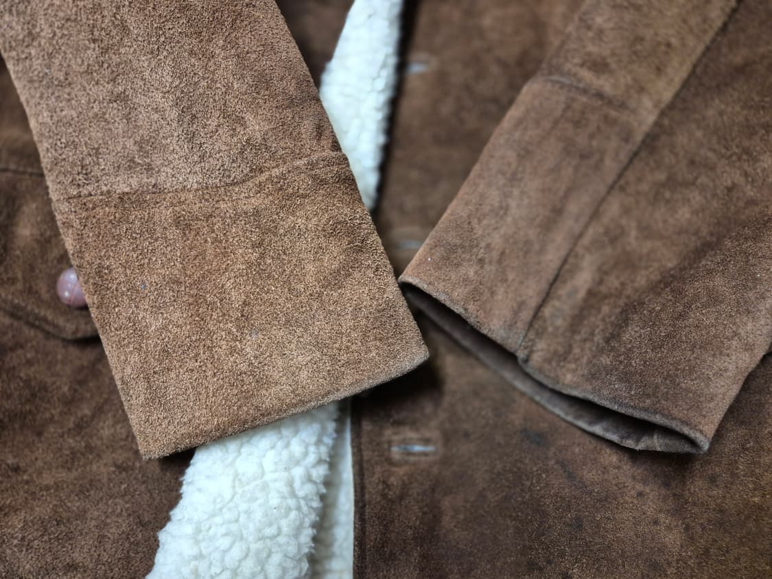 소가죽 스웨이드 셰르파 자켓 상품이미지5