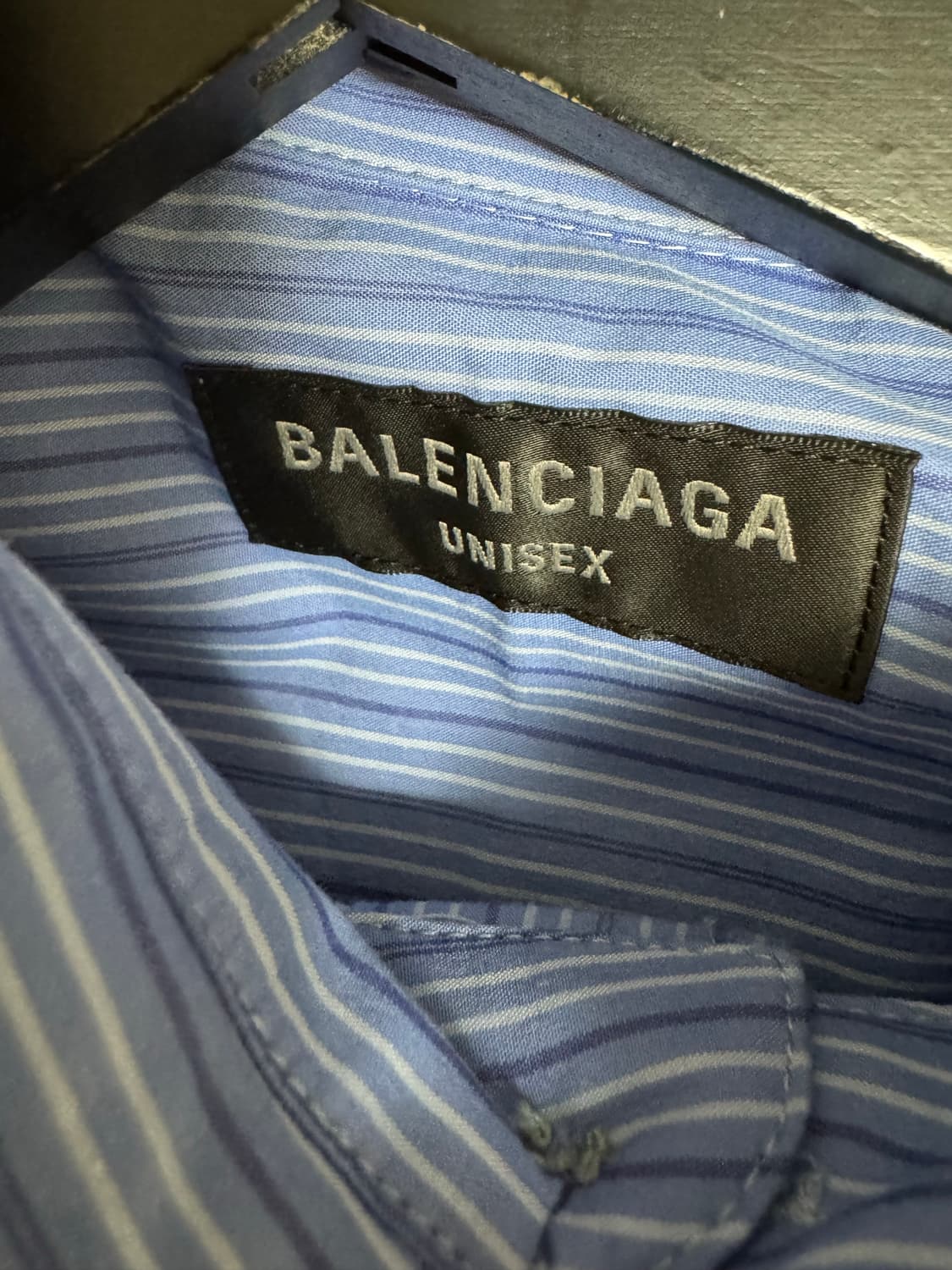 [2] 발렌시아가 DIY 오버사이즈 셔츠 라이트블루 상품이미지5