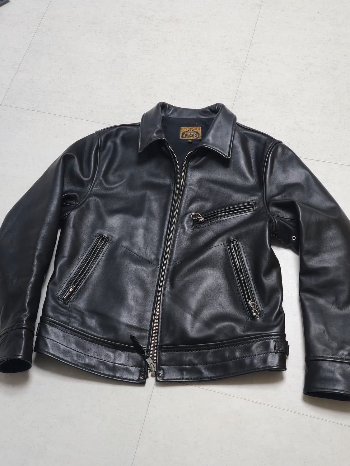 VELUOKLDLY 가죽 자켓 2XL 상품이미지1