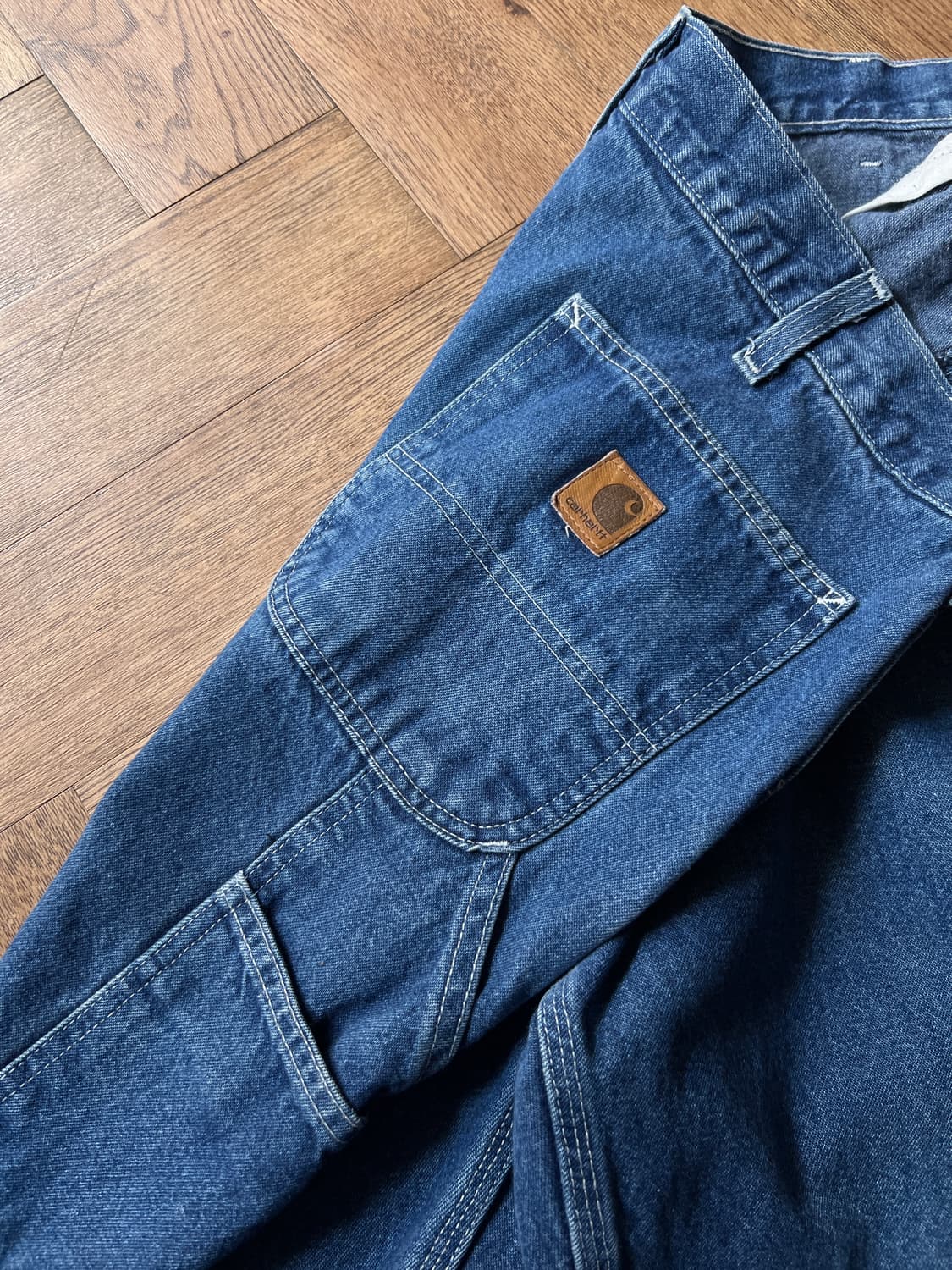 [38]칼하트 USA 빈티지 워싱 싱글니 워크 데님 팬츠 상품이미지5