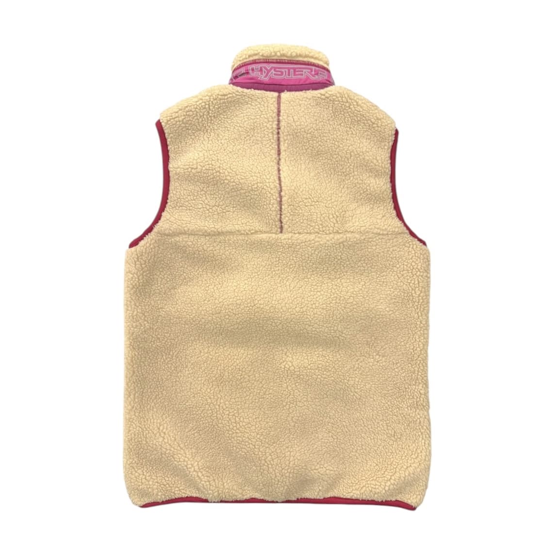 히스테릭글래머 딥파일 쉐르파 후리스 베스트 크림/핑크 상품이미지2