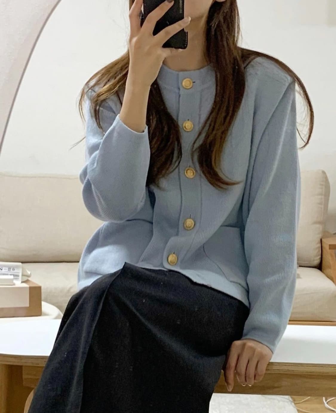 얼바닉 URBANIC30 블루 씨엘 가디건 상품이미지1